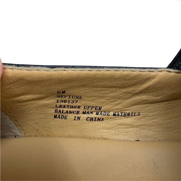 🔵Bjorndal Neptune Black Leather Slip On Loafers 6 - Picture 8 of 9